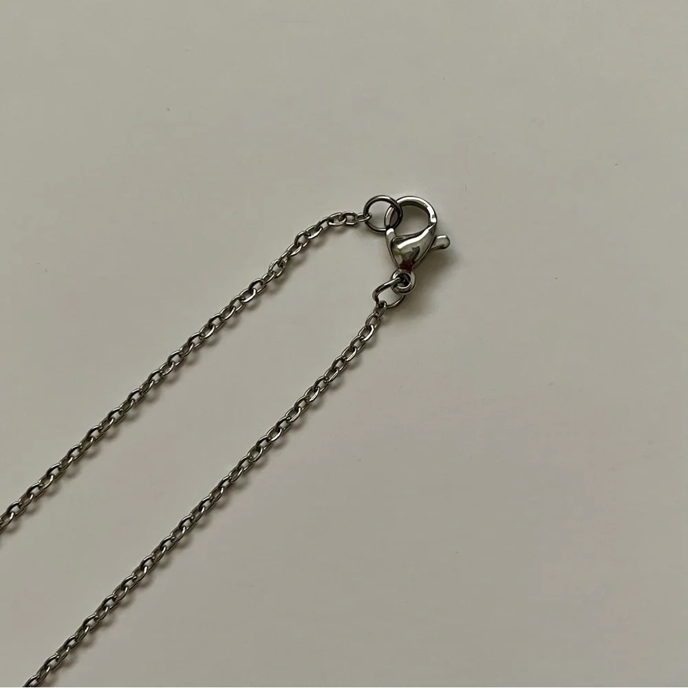 3/$25 Green Aventurine Crescent Moon Necklace - Picture 6 of 7